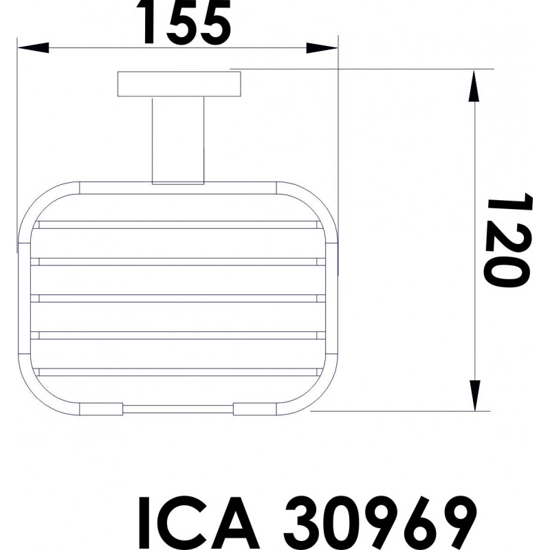 Стенна решетъчна сапунерка АРИЕЛ ICA 30969