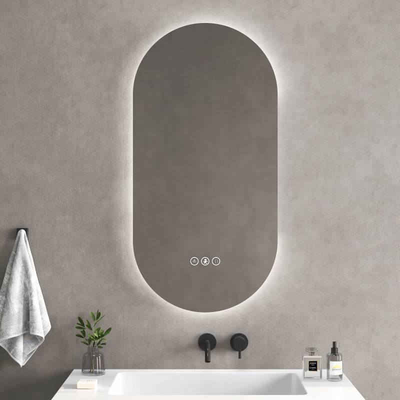 LED огледало BRUNO 60 с антифог и радарен сензор