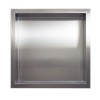 Вграден рафт Wall Box One Inox 30x30 от неръждаема стомана, Инокс
