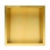 Златен вграден рафт Wall Box One Gold 30x30 см от неръждаема стомана