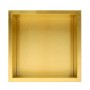 Златен вграден рафт Wall Box One Gold 30x30 см от неръждаема стомана