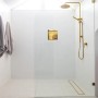 Златен вграден рафт Wall Box One Gold 30x30 см от неръждаема стомана