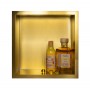 Златен вграден рафт Wall Box One Gold 30x30 см от неръждаема стомана