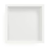 Бял вграден рафт Wall Box One White 30x30 см от неръждаема стомана