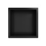 Черен рафт за вграждане Wall Box One Black 30x30 см