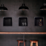 Черен рафт за вграждане Wall Box One Black 30x30 см