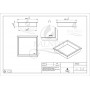 Черен рафт за вграждане Wall Box One Black 30x30 см