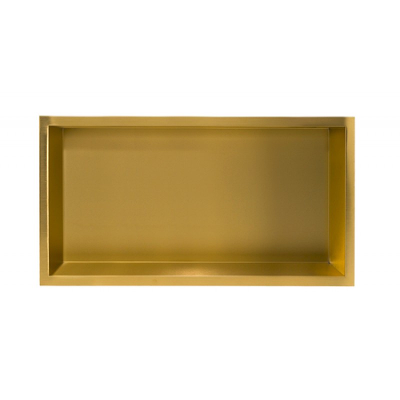 Златен вграден рафт Wall Box One Gold 60x30 см от неръждаема стомана