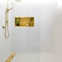 Златен вграден рафт Wall Box One Gold 60x30 см от неръждаема стомана