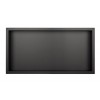 Черен вграден рафт Wall Box One Black 60x30 см от неръждаема стомана