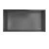 Вграден рафт Wall Box One Gun Metal 60x30 см от неръждаема стомана