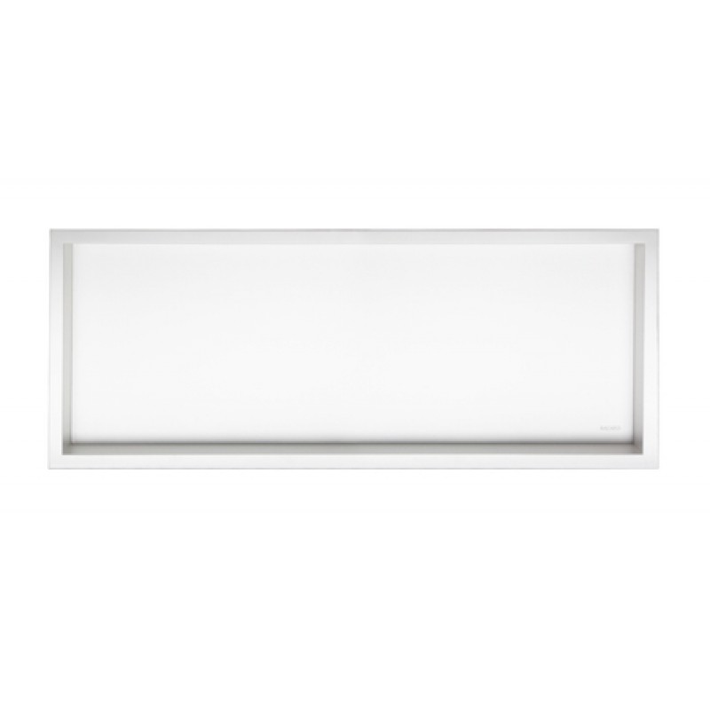 Бял вграден рафт Wall Box One White 90x30 см от неръждаема стомана