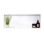 Бял вграден рафт Wall Box One White 90x30 см от неръждаема стомана