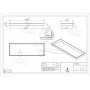 Бял вграден рафт Wall Box One White 90x30 см от неръждаема стомана
