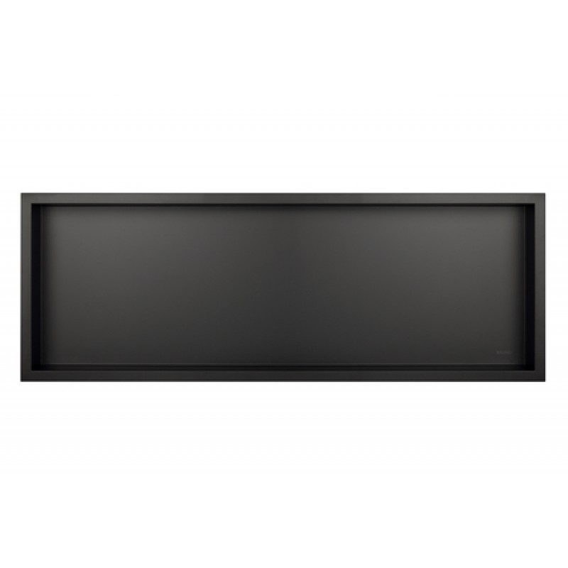 Черен рафт за вграждане Wall Box One Black 90x30 см от неръждаема стомана