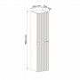 PVC Колона за баня ELORIA 3535 сива
