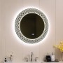 Кръгло LED огледало с осветление и анти-фог функция