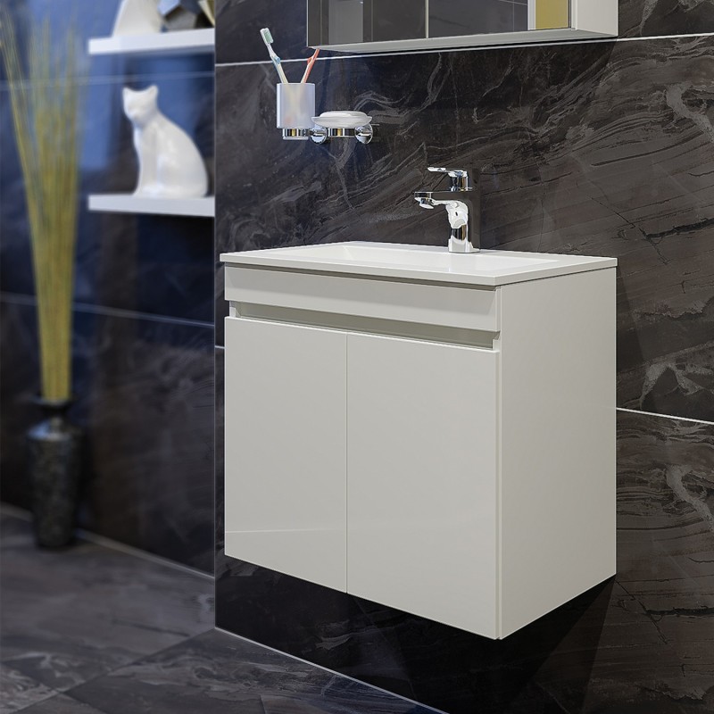 Шкаф за баня Ели с порцеланова мивка