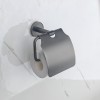 Поставка за тоалетна хартия с капак LUSSO GUN GREY 3651GG