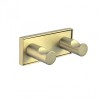 MODENA BRUSH GOLD двойна закачалка 3853-2BG