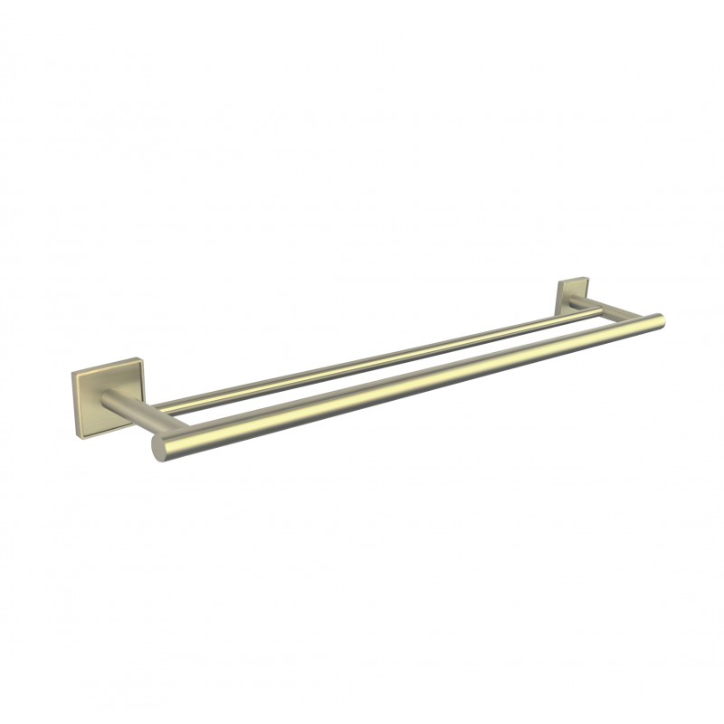 MODENA BRUSH GOLD двоен хавлиен държач 3848BG
