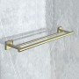 MODENA BRUSH GOLD двоен хавлиен държач 3848BG