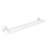 MODENA WHITE MATT Двоен стенен държач за хавлии 3848WM