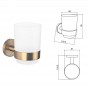 Чаша LUSSO BRUSH ROSE GOLD 3658BRG