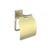 MODENA BRUSH GOLD поставка за тоалетна хартия с капак 3851BG