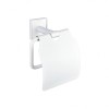 MODENA WHITE MATT поставка за тоалетна хартия с капак 3851WM