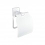 MODENA WHITE MATT поставка за тоалетна хартия с капак 3851WM