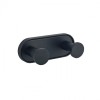 LUSSO BLACK MATT Двойна стенна закачалка 3653-2BM