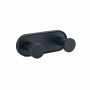 LUSSO BLACK MATT Двойна стенна закачалка 3653-2BM