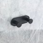 LUSSO BLACK MATT Двойна стенна закачалка 3653-2BM
