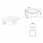 Стенна сапунерка MODENA WHITE MATT 3859WM