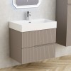 PVC шкаф за баня ELORIA 7056BR тъмно кафяв