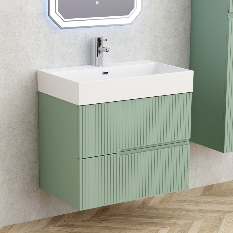PVC шкаф за баня ELORIA 7056LG зелен