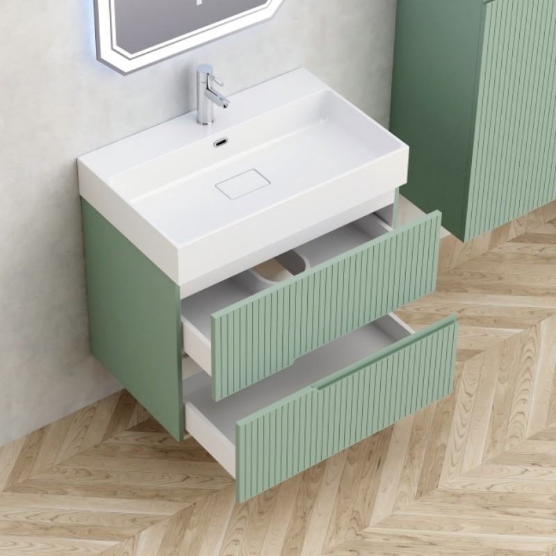 PVC шкаф за баня ELORIA 7056LG зелен