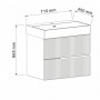PVC шкаф за баня ELORIA 7056LG зелен