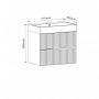 PVC шкаф за баня ELORIA 7056DG тъмно зелен
