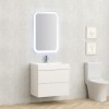 PVC шкаф ELORIA 7056WM БЯЛ, с две чекмеджета и мивка