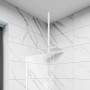 Стационарен параван за душ CRISTINA WHITE MAT 125TR-90WM, 90×200 см