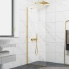 Стационарен параван CRISTINA BG 125TR-60BG, 60×200 см, матирано злато