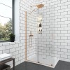 Параван Walk-In ELGIO Brushed Rose Gold
