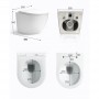 Стенна тоалетна чиния 4937W Bidet