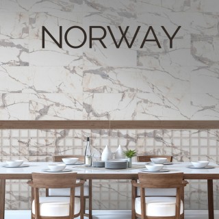 NORWAY WHITE FULL POLISHED RECTIFIED - полиран гранитогрес 60х120