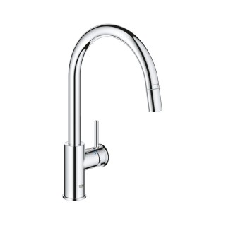 Кухненски смесител с висок издърпващ се чучур GROHE BAUCLASSIC 30573000