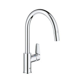 Кухненски смесител с висок издърпващ се чучур GROHE BAUEDGE 30 536 000