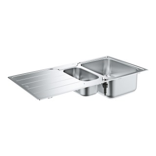 Кухненска мивка GROHE K500 от неръждаема стомана с отцедник 31572SD1