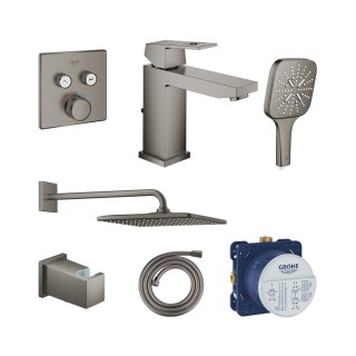 Промо комплект за баня GROHE BRUSHED HARD GRAPHITE 29 124 AL0